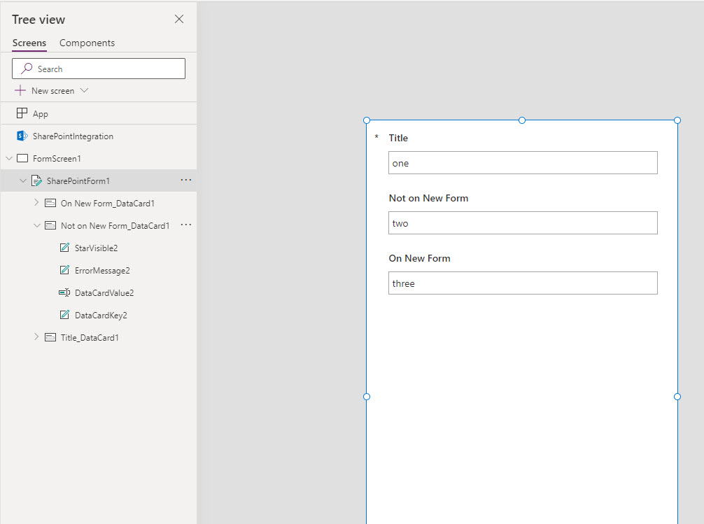 Power App and SharePoint List Form Hide Field on New Item Form ...